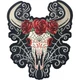 LETHAL THREAT D.O.D Western Skull Large Embroidered Patch - Tan - LT30228