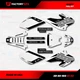 White Gray Shift Racing Graphics kit fits 01-03 Honda XR80 Xr100 XR 80 100 Decal