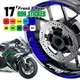AA02 17 inch Wheel Rim Sticker Stripe For Ducati MONSTER 821 15-16 15 16