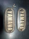 1969 Yamaha R3 350 Grand Prix Fuel Gas Tank Badges Emblem Emblems OEM W 3 screws