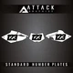 Attack Graphics Number Plate Backgrounds For Yamaha WR450F 2012