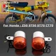 Chrome Turn Signal Indicator Lights Orange Lens For Honda Dax ST CT Z50 50 125cc