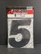 Dirt Digits Vinyl Numbers 8" Black #5 3-Pack