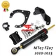 For Yamaha MT07 FZ07 2020-2024 Carbon Fiber Steering Damper Stabilizer Mount Kit