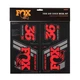 Fox Factory Heritage Decal Kit for Forks and Shocks - Red 803-01-333