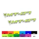 12cm GREEN Fairing Sticker Decal Letter Motorcycle For Yamaha MT 07
