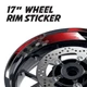 GB18 17'' Rim Wheel Stickers Decal Graphic Kit Set For Suzuki SV 650X 19-20