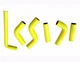 For KTM 400EXC 450EXC 525EXC 2002-2006 03 04 05 06 YELLOW Silicone Radiator Hose