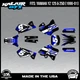 Graphics Kit for Yamaha YZ250 YZ125 (1996-2001) YZ 250 YZ 125 Turbo - Blue