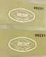 BETOR Spain silver vinyl sticker Maico Bultaco Ossa Puch front end forks pair