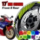 AA02 17 inch Wheel Rim Sticker Stripe For Kawasaki Z400 19-20 19 20