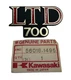56018-1495 NOS Kawasaki 700 LTD Side Cover Emblem