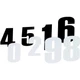 Moose Race Number 6in. - No.5 - Black Motorcycle ATV/UTV Dirt Bike 80115
