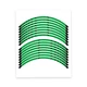 D-Green 17 inch Tape Stripe Rim Stickers S02B For Honda CB 919 Hornet 900 02-07