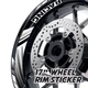 AX2 17'' Rim Wheel Stickers Decal Kit For Honda CBR1000RR-R Fireblade SP 20-21