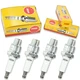 4 pc NGK 6431 BU8H Standard Spark Plugs for SF24 QL6VC 886M 6038 33-13686Q uz