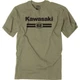 Factory Effex Kawasaki Sixty Two T-Shirt Heather Olive Large 27-87124