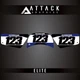 Attack Graphics Elite Number Plate Backgrounds For Yamaha PW50 YZinger 1997