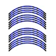 Blue W02B Motorcycle Rim Decal Kit For Yamaha YZF R6 1999-2020 19 18 17 16 15 14