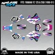 Graphics Kit for Yamaha YZ250 YZ125 YZ 250 (1996-2001) Vintage - MAGENTA