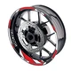 Red Stripes Motor Wheel Stickers For Suzuki SV 650X 19 20