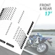 White 17 inch Tape Stripe Rim Stickers S02B For Yamaha YZF-R1M 15-20 19 18 17