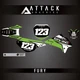 Attack Graphics Fury Bike Graphics Kit Kawasaki KLX125 2004 KAW_C_29_FURY