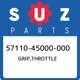 57110-45000-000 Suzuki Grip,throttle 5711045000000, New Genuine OEM Part