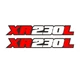 For Honda XR230L Motorcycle Swing Arm Decal Sticker Graphics Kit 2pcs