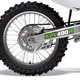 For 2002-2004 Kawasaki KLX400R Accessories Swing Arm Decal Sticker Graphics Kit~