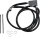 DRAG SPECIALTIES Brake Line Rear Black Plus 3 Inch Softail 2000-2003