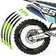 BLUE B01B 21" 18" Wheel Rim Tape Decal Sticker For Kawasaki KLX 300R 97-07 05 06