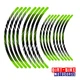 Green LINE 02 MX Wheel Rim Sticker Decals For Honda XR 650L 2012-20 16 17 18 19