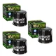 Hiflofiltro 3 Pack Oil Filter HF204 Black Honda Kawasaki Suzuki Triumph Yamaha
