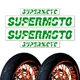Supermoto Wheel 17" Inner Rim Stickers Y01 For Honda XR 250SM 03 04 05 XR250 SM
