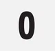 7" Black #0 Pro Number Plate Decal FACTORY EFFEX FX02-4340