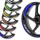 Blue Design Motorcycle Rim Sticker  GP08 For Yamaha MT09 MT10 FZ07 FZ09