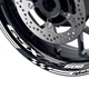 For Suzuki GSXR 600 92-20 19 WHITE Rim Wheel Sticker Decal Tape 17 inch AA02