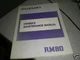 Suzuki Factory Owners Maintenance Manual 1989 RM80 99011-02B23-03A 99 Pages.
