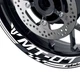 For Yamaha MT07 2018 2019 2020 WHITE Rim Wheel Sticker Decal Tape 17 inch AA01