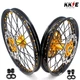 KKE 21/18 Wheels Rims for SUZUKI DRZ400 DRZ400E DRZ400S Disc Gold Hubs Off Road