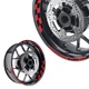 Red 17'' Rim Wheel Sticker Decal For Kawasaki VULCAN S 650 EN650 2015-2020