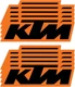 D'Cor Visuals 6" KTM OE Decal 10 Pack (40-30-107)