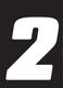 QTY 2 | Dirt Digits 2 4in White Competition Number Plate DD43W-2 09-6402 1644567