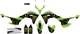 DCOR 20-20-137 Monster Energy Graphic Complete Kit - White