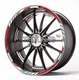 Panigale 1299 moto wheel decals rim stripes Ducati 1199 899 V4 stickers RED