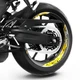 Yellow Inner Decal Wheel Rim Stickers S18W For Yamaha FZ09 MT-09 18 19 20 21