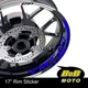 17" Aqua Rim Wheel Decals Stickers AA02 For Yamaha MT07 2018-2020 18 19 20