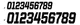 DCOR 45-33-8 Race Series Numbers 3 Per Pack 3 in. - No.8 - Black