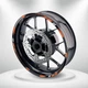 Orange 17 Inch Outer Rim Sticker Stripe Decal D01B For Yamaha MT03